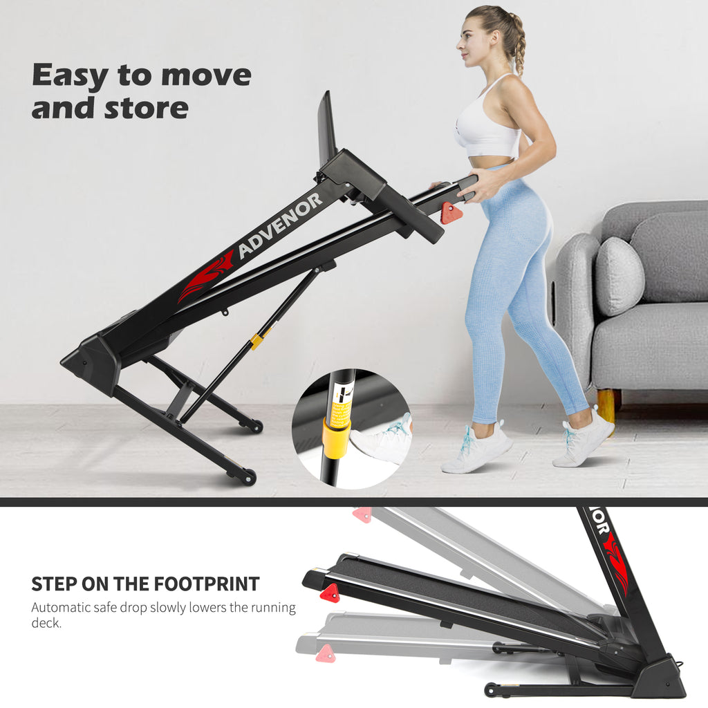 ADVENOR Treadmill Motorized Treadmills 2.5 HP Electric Running Machine Folding Exercise Incline Fitness Indoor